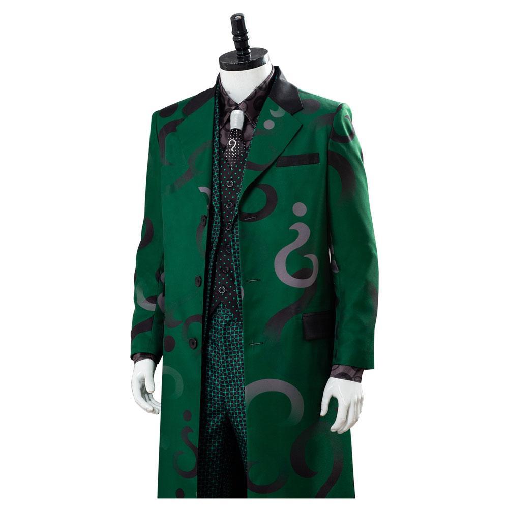 The Riddler Edward Nygma Gotham Season 5 Uniform Green Cosplay Costume Halloween Carnival Party Suit