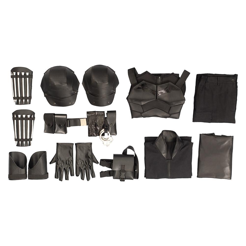 The Batman Bruce Wayne Pants Cloak Outfits Cosplay Costume Halloween Carnival Suit