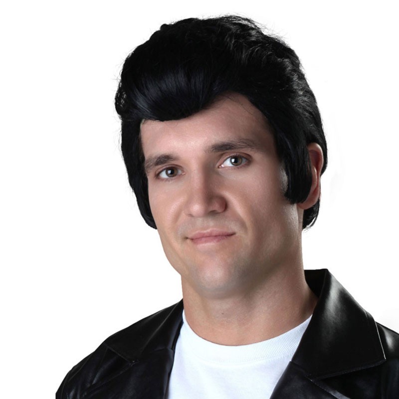 Movie Elvis Cosplay Wig Heat Resistant Synthetic Hair Carnival Halloween Party Props