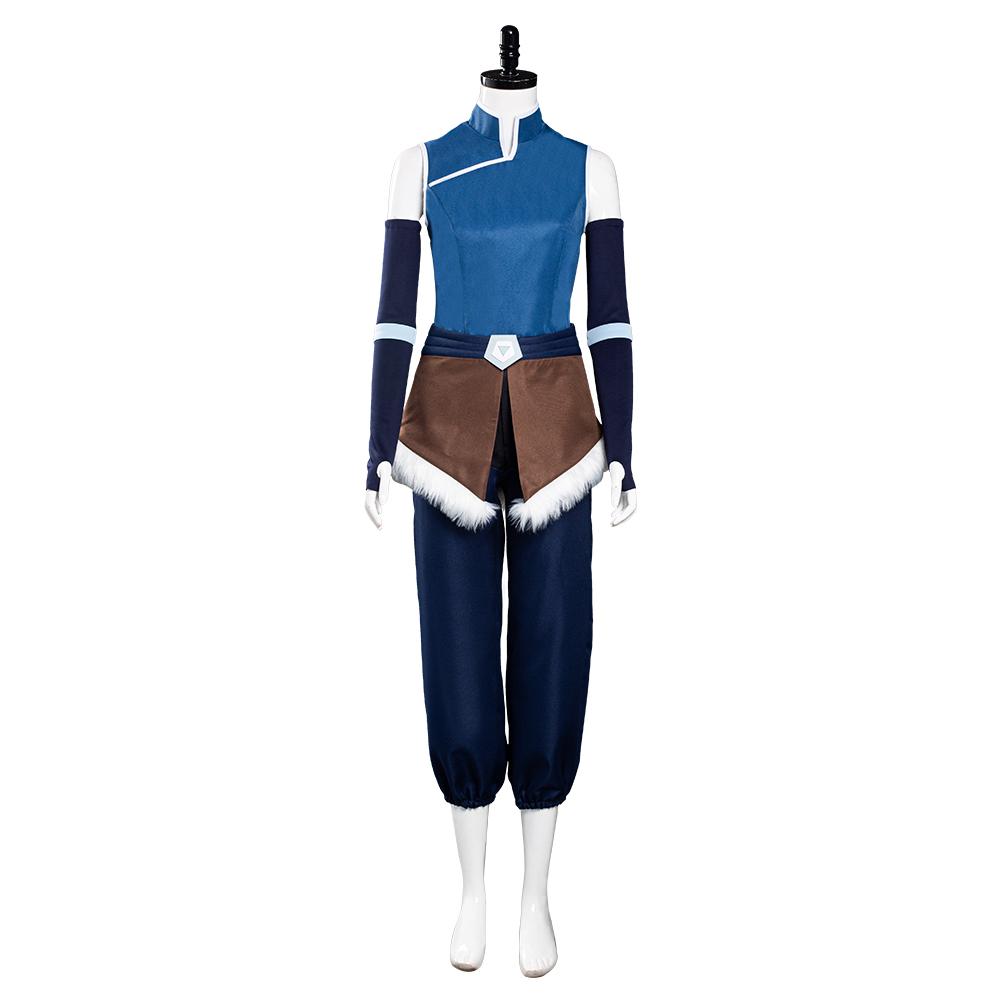 The Legend of Korra Season 4 Korra Top Pants Outfits Cosplay Costume Halloween Carnival Suit