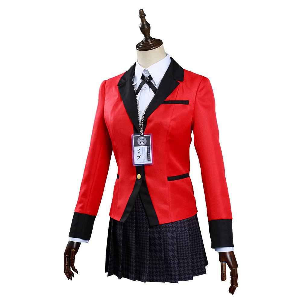 Kakegurui: Compulsive Gambler Jabami Yumeko/Meari Saotome Uniform Skirt Outfits Cosplay Costume Halloween Carnival Suit