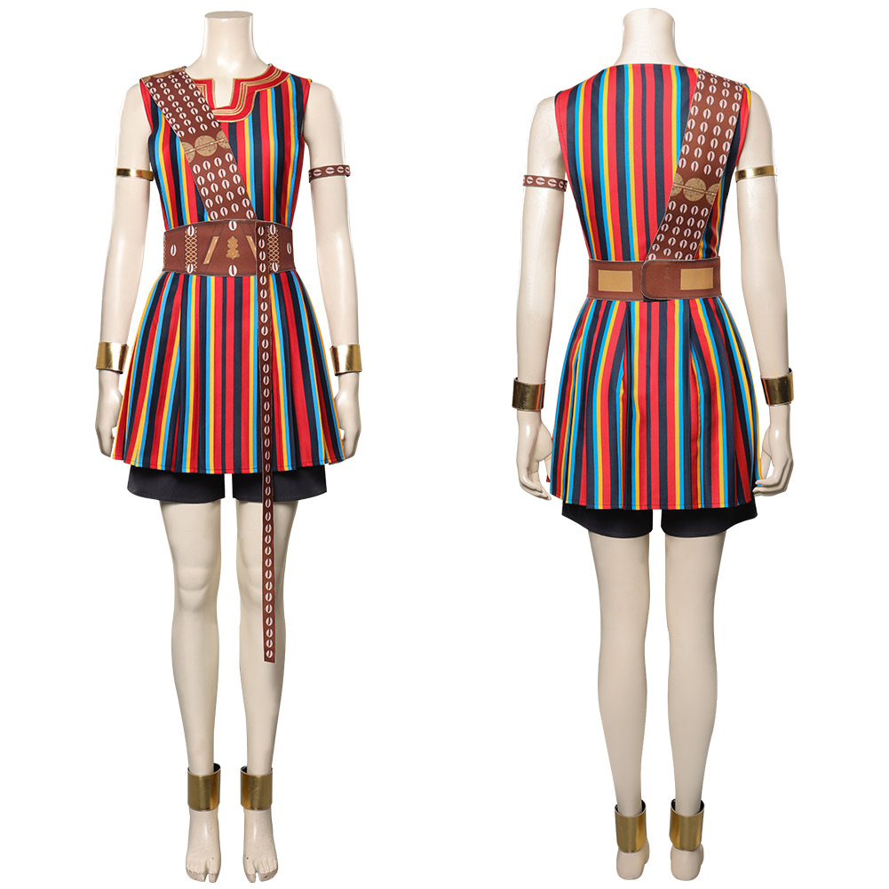 Movie The Woman King Nanisca Cosplay Costume Dress Outfits Halloween Carnival Suit