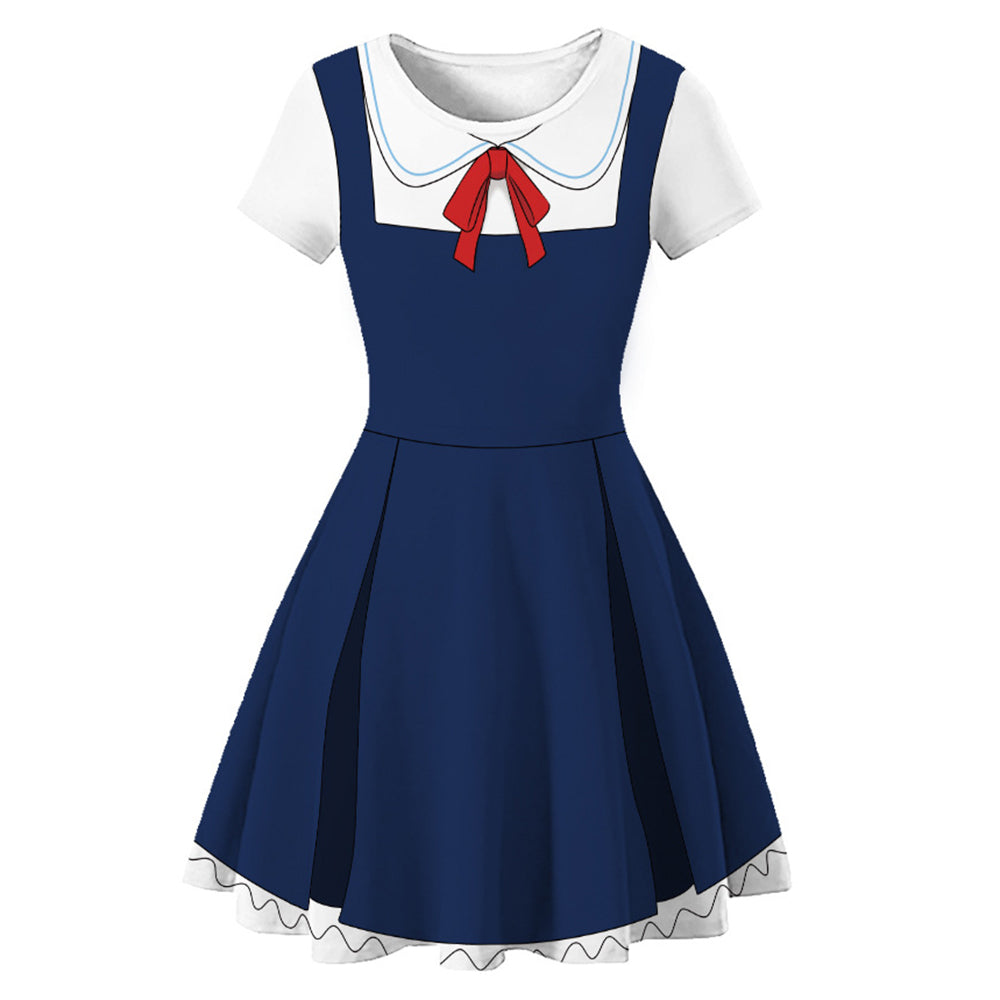 Anime SPY×FAMILY Anya Forger Kids Cosplay Costume Skirt Dress Festival Outfit
