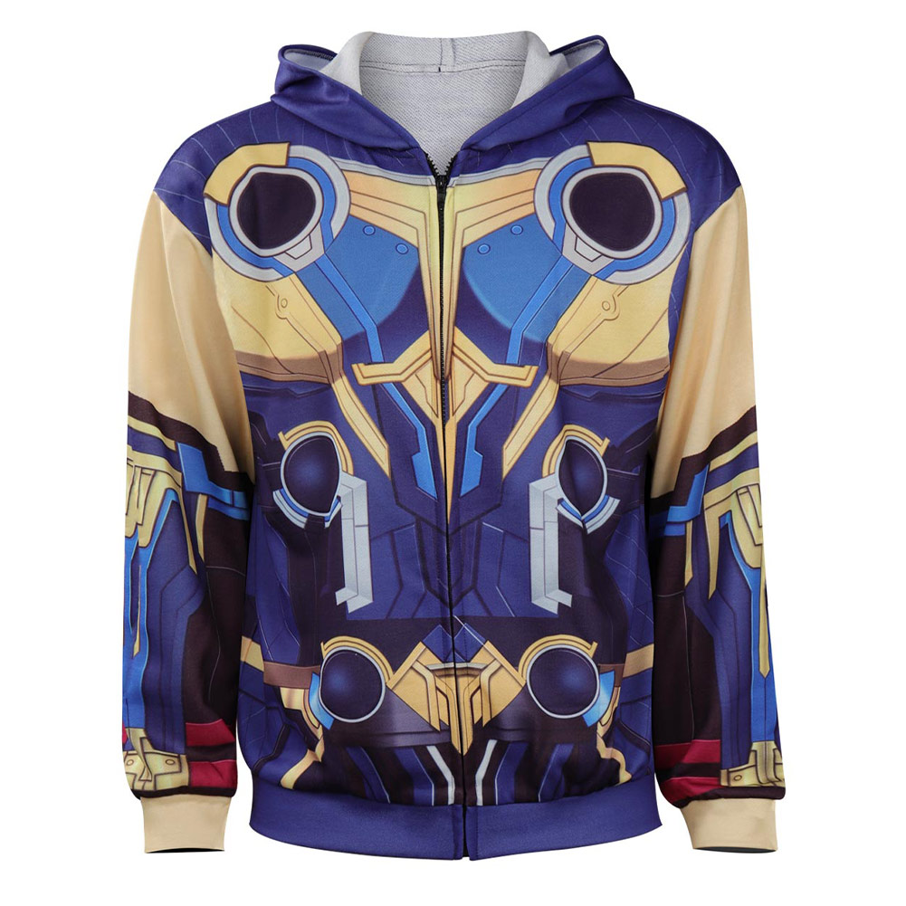 Movie Thor: Love and Thunder Cosplay Hoodie Pullover Outfits Halloween Carnival Suit