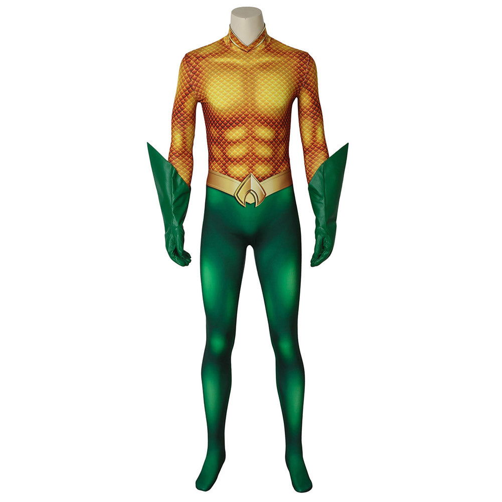 Movie Aquaman Arthur Curry Mono Cosplay Costume Festival Christmas Carnival Party Outfit