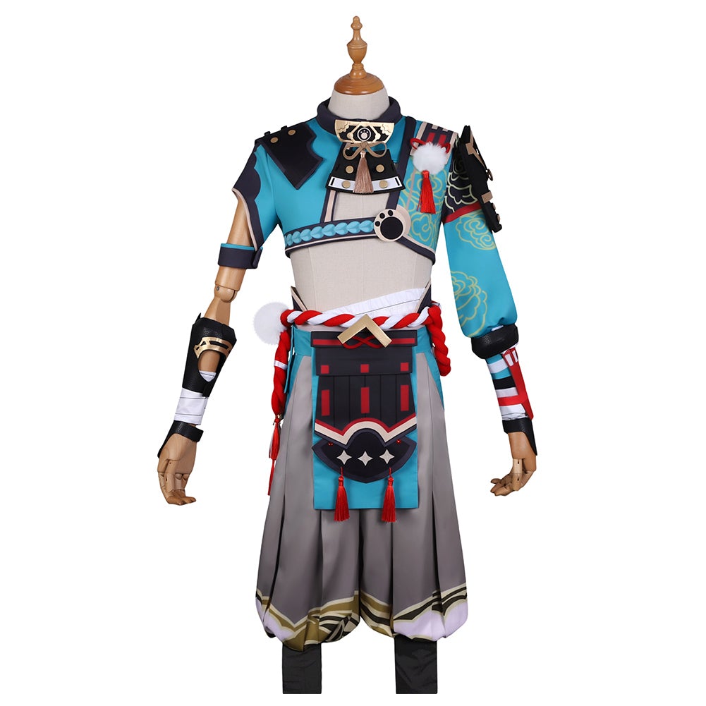 Game Genshin Impact Gorou Cosplay Costume Festival Christmas Carnival Party Outfit 