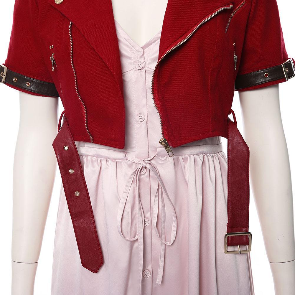 Game Final Fantasy VII Remake Aerith Gainsborough Outfits Halloween Carnival Suit Cosplay Costume