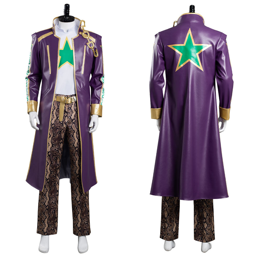 Anime JoJo‘s Bizarre Adventure Stone Ocean Kujo Jotaro Cosplay Costume Festival Party Outfit 
