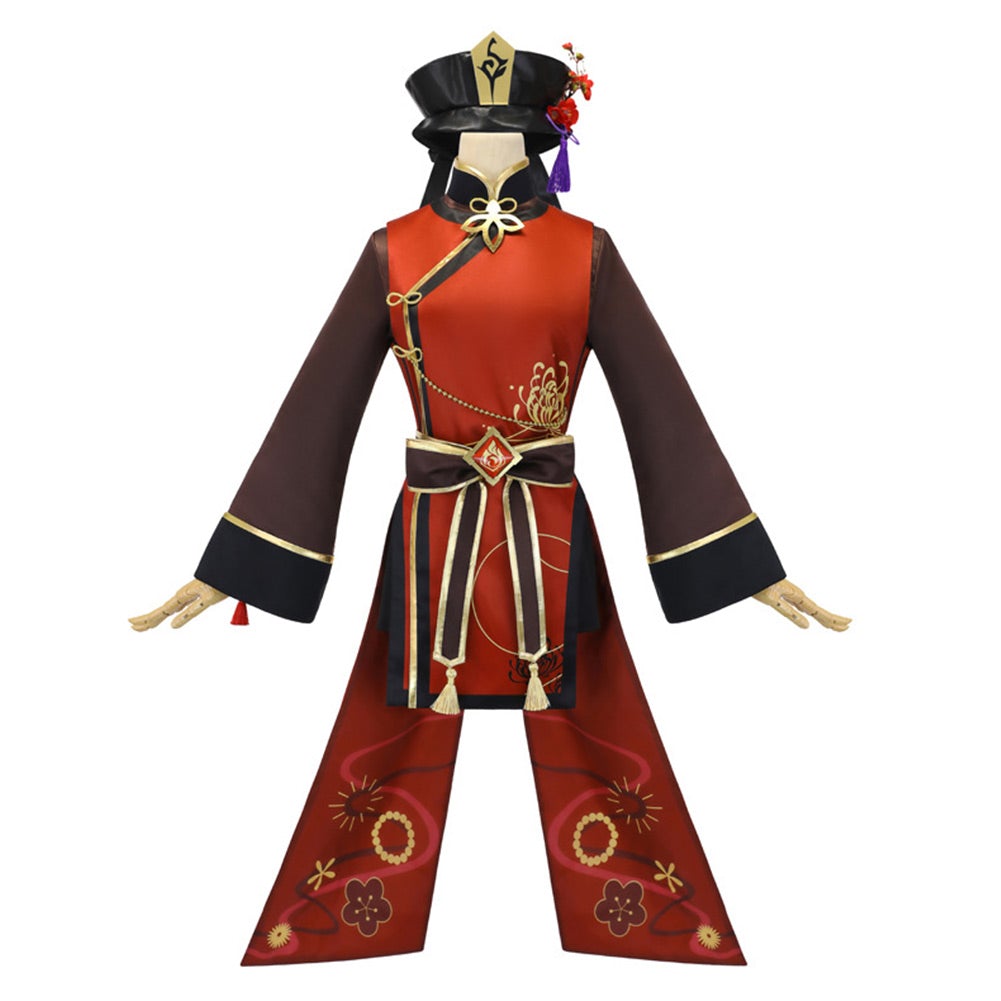 Game Genshin Impact Hu Tao Kimono Cosplay Costume Skirt Dress Festival Carnival Christmas 