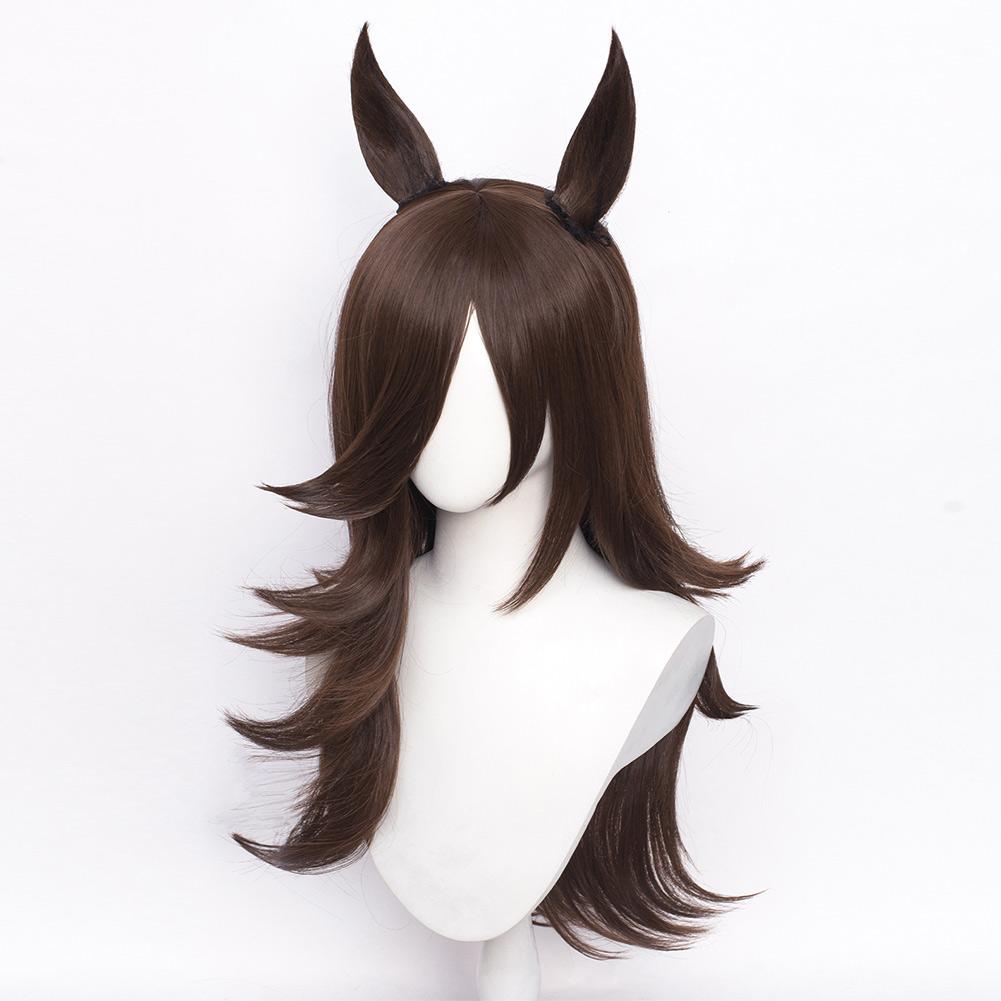 Anime Pretty Derby Rice Shower Cosplay Wig Heat Resistant Synthetic Hair Carnival Halloween Party