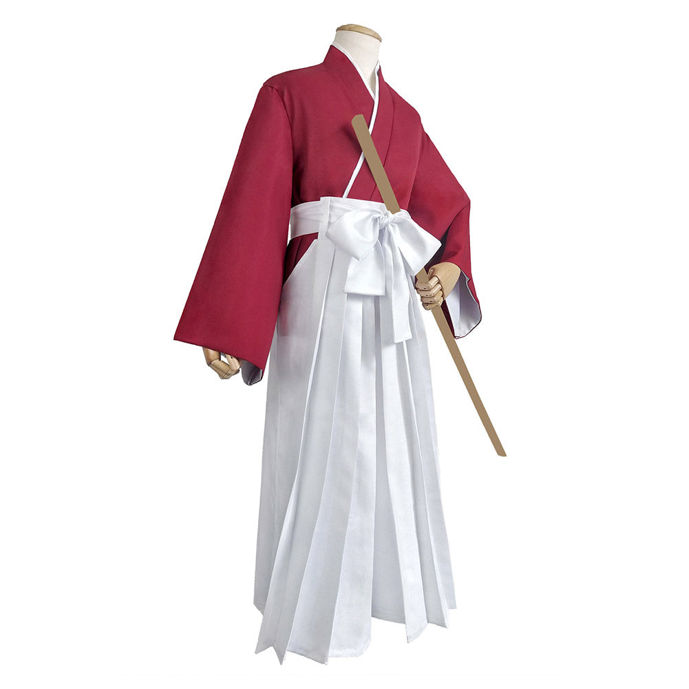 Movie Rurouni Kenshin Himura Kenshin Kimono Cosplay Costume Festival Party Outfit
