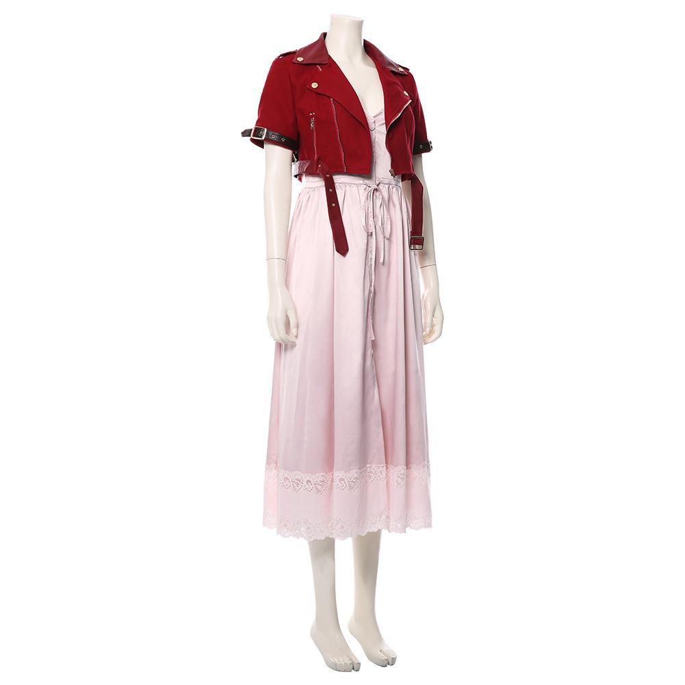 Game Final Fantasy VII Remake Aerith Gainsborough Outfits Halloween Carnival Suit Cosplay Costume