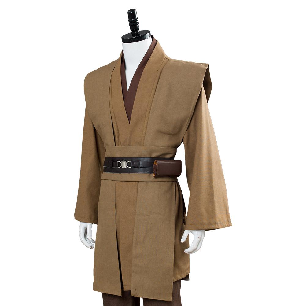 Movie Star Wars Kenobi Jedi TUNIC Outfits Brown Version No Cloak Halloween Carnival Suit Cosplay Costume