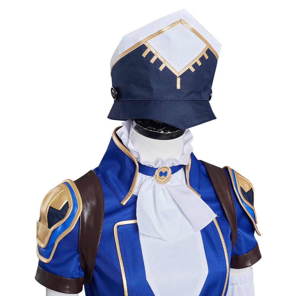 Game League of Legends lol Arcane Sheriff Piertopher Kathleen Cosplay Costume Skirt Dress Festival Carnival Christmas 