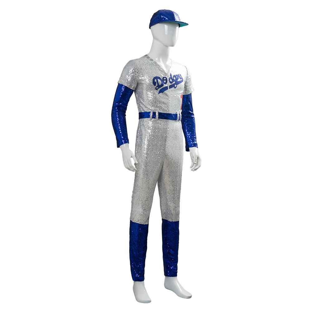 Movie Rocketman Elton John Dodgers Baseball Uniform Cosplay Costume Halloween Suit