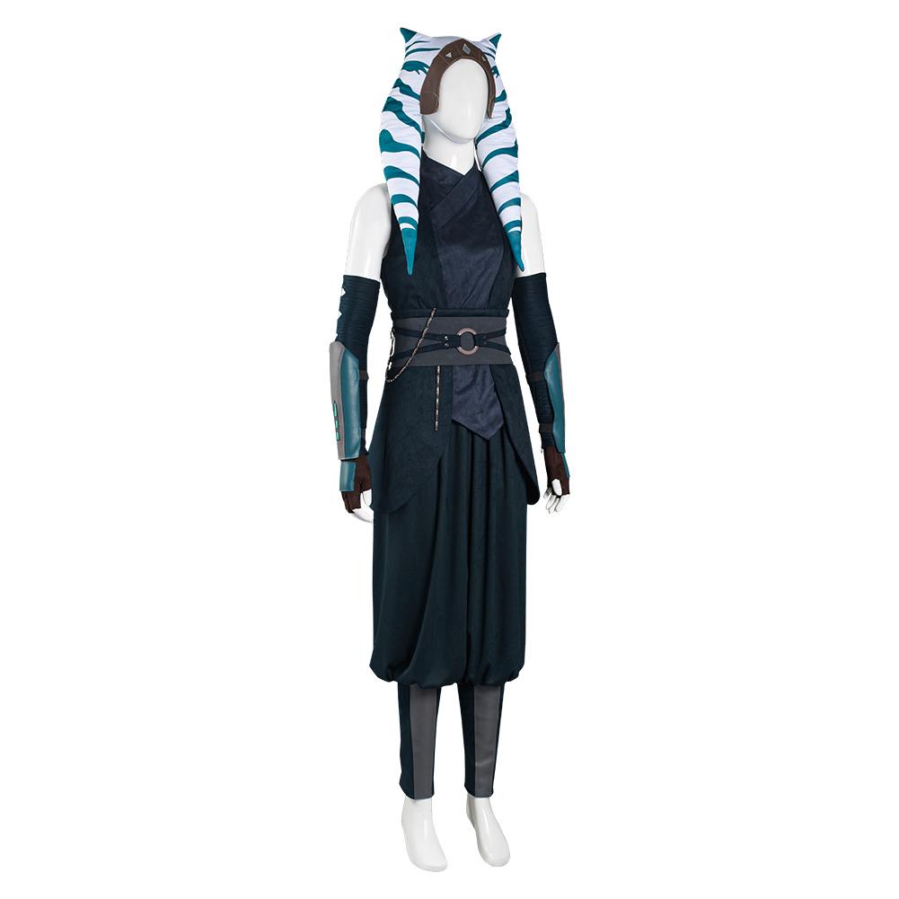 The Mandalorian S2 Ahsoka Tano Top Pants Outfits Cosplay Costume Halloween Carnival Suit