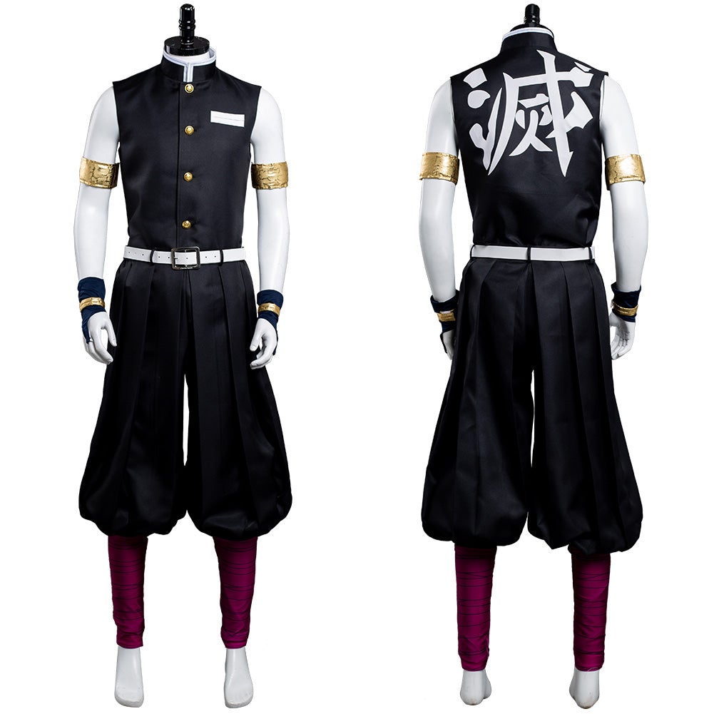 Anime Demon Slayer Uzui Tengen Cosplay Costume Festival Christmas Carnival Party Outfit