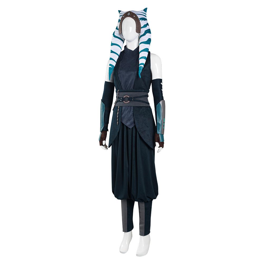 The Mandalorian S2 Ahsoka Tano Top Pants Outfits Cosplay Costume Halloween Carnival Suit