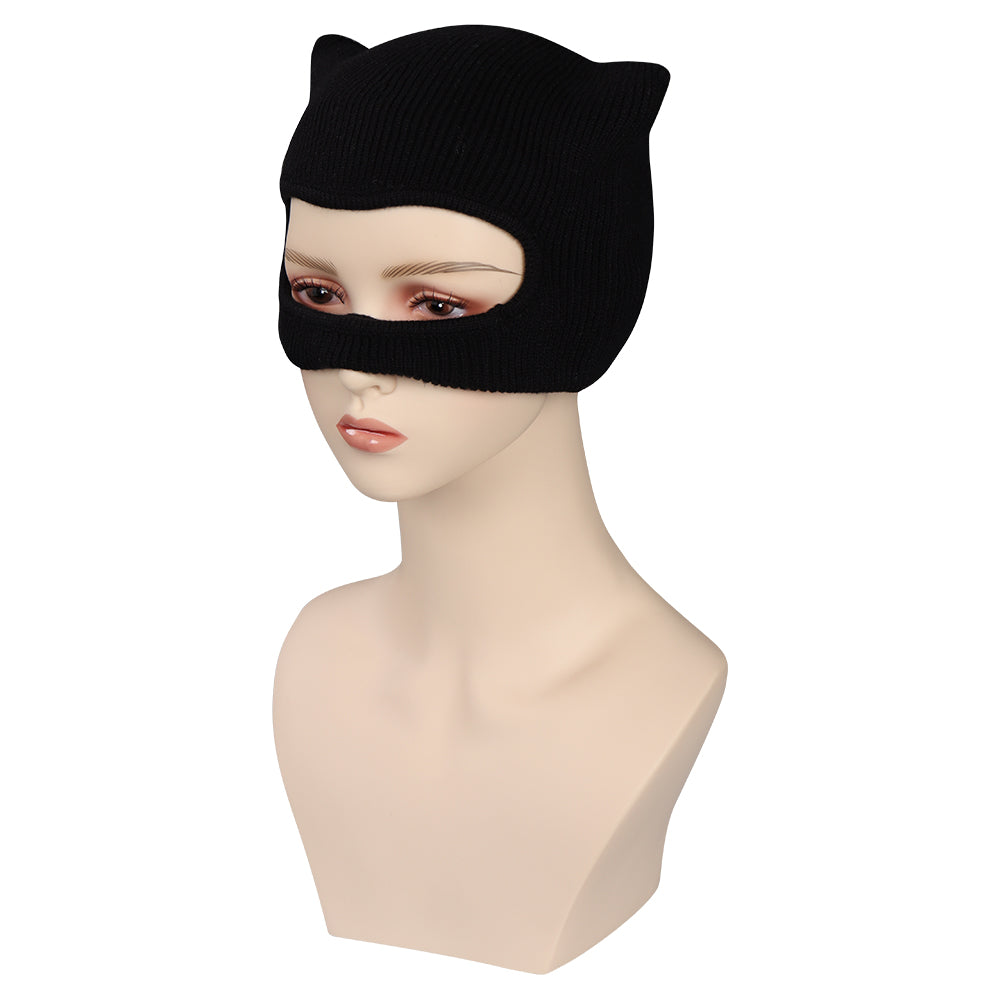 Movie The Batman- Selina Kyle / Catwoman Mask Cosplay Knitted Masks Cosplay Props
