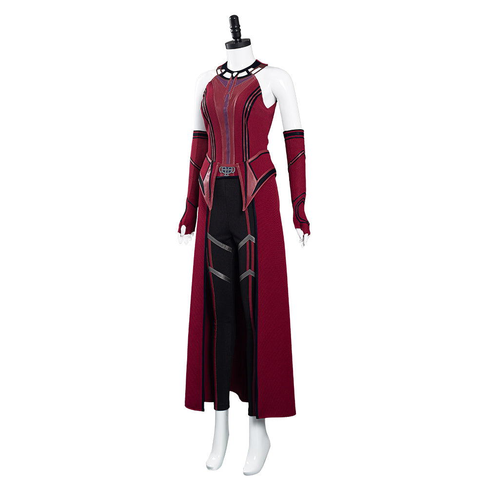 TV Wandavision Scarlet Witch Cosplay Costume Festival Party Outfit 