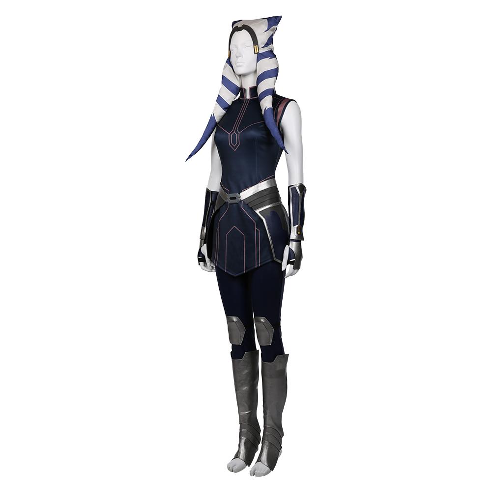 TV Star Wars: The Clone Wars Season 7 Ahsoka Tano Dress Outfits Cosplay Costume Halloween Carnival Suit