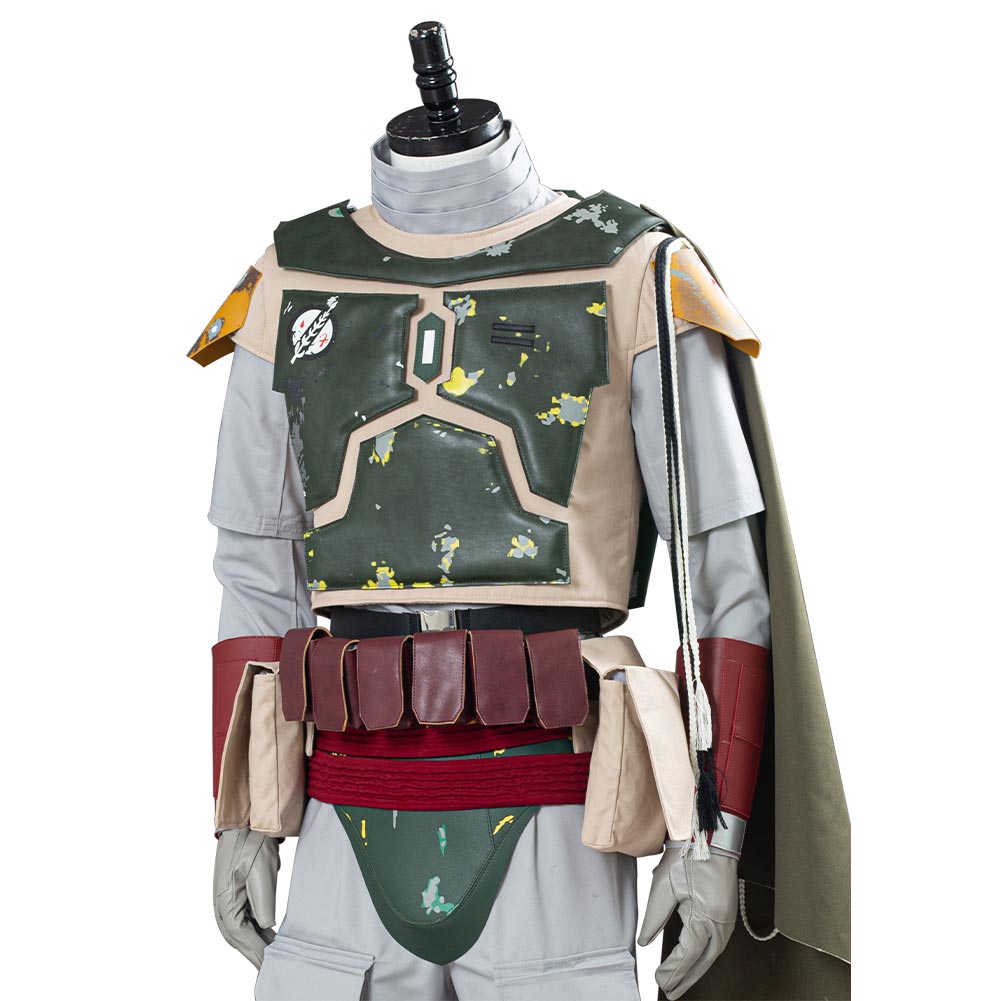 Movie Star Wars The Book of Boba Fett Halloween Carnival Suit Cosplay Costume