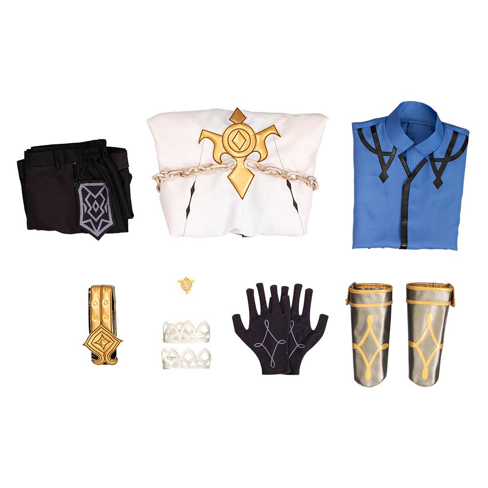 Game Genshin Impact Albedo Outfits Cosplay Costume Halloween Carnival Costume