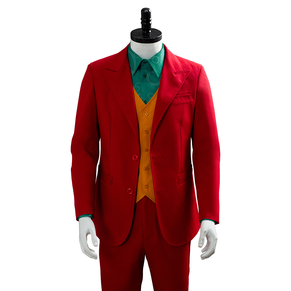 Movie Joker 2019 Joaquin Phoenix Arthur Fleck Cosplay Costume Festival Party Outfit