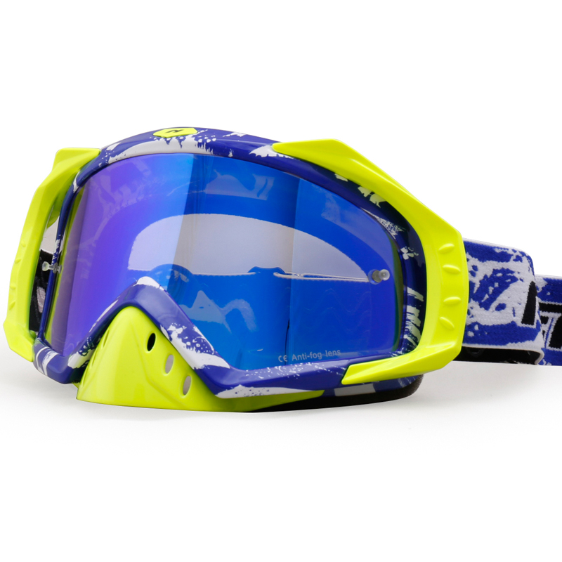 NENKI Adult Motocross Goggle NK-1023 for ATV,Quad Bike,Dirt Bike Camouflage Red,Anti Fog Mirror Lens 
