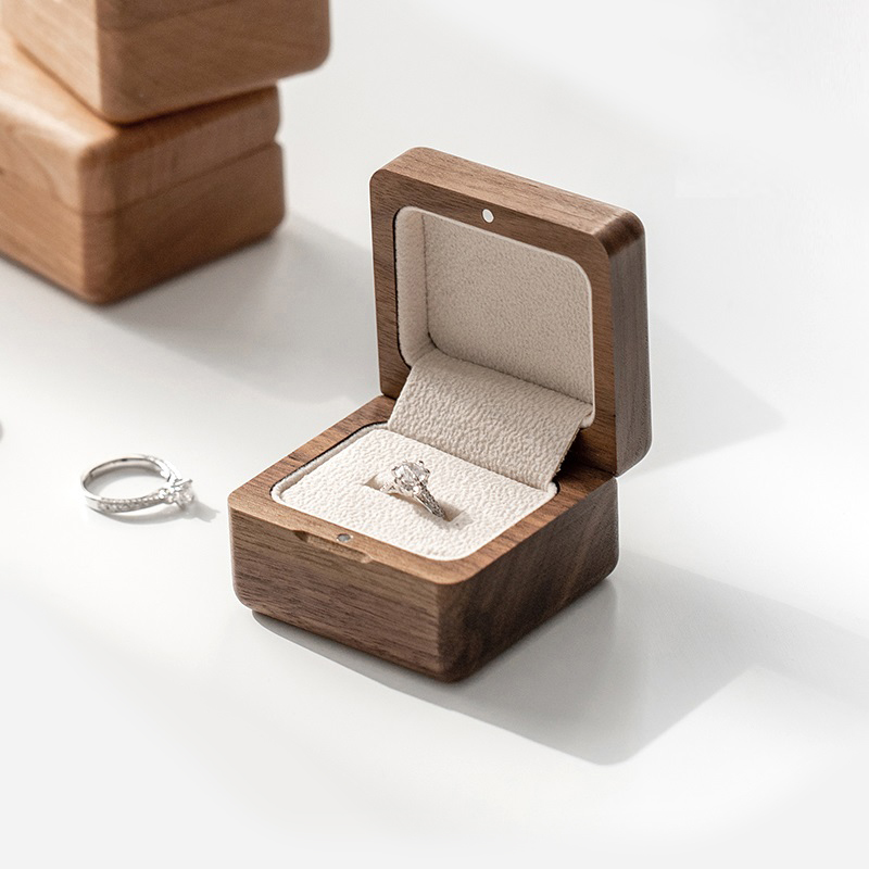 Wooden Ring Storage Box