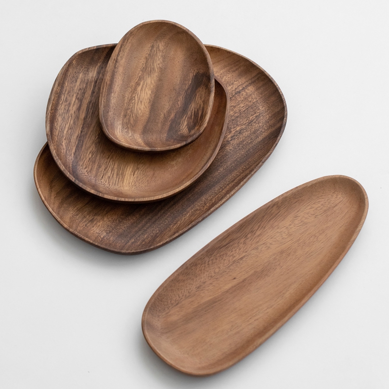 Acacia Irregular Trays