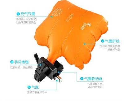  Self Rescue Wristband Safety Air Bag