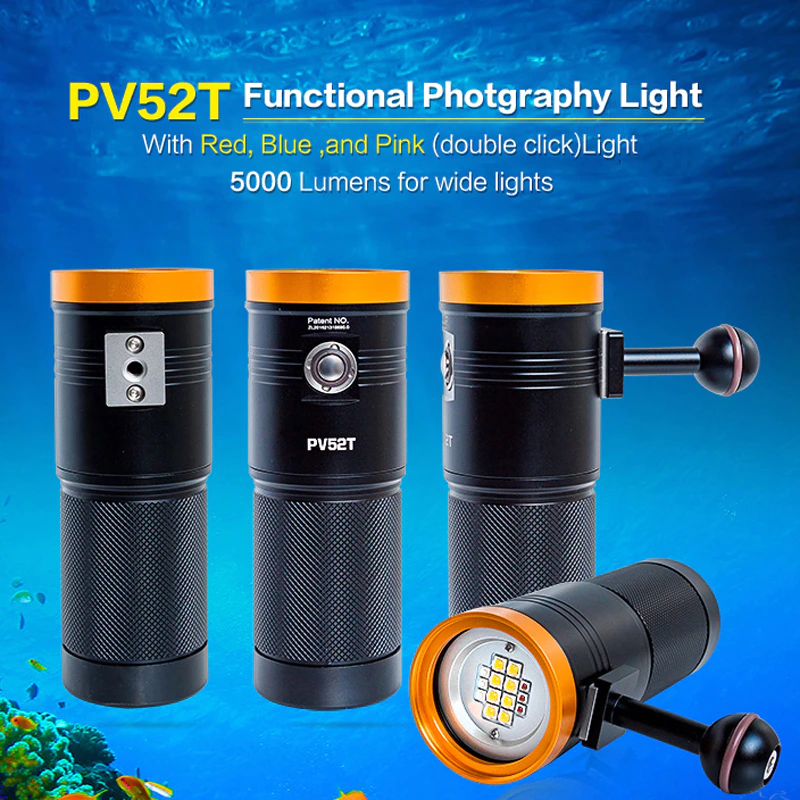Scubalamp PV52T Diving Video Light 