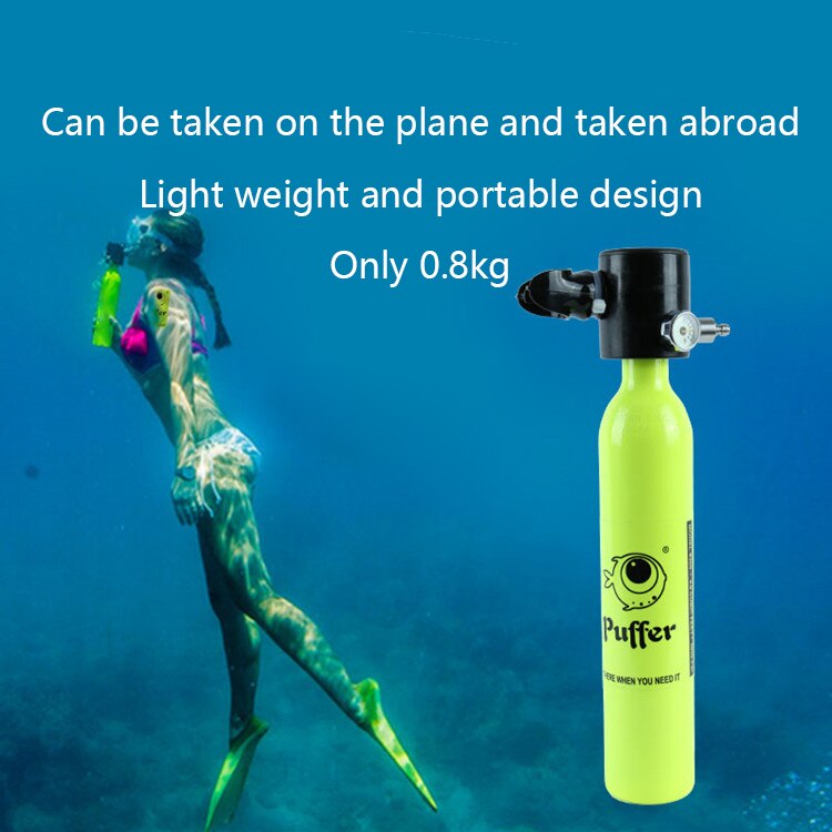 Scuba diving breathing apparatus oxygen tank diving small gas cylinder equipment deep diving portable full set of swimming