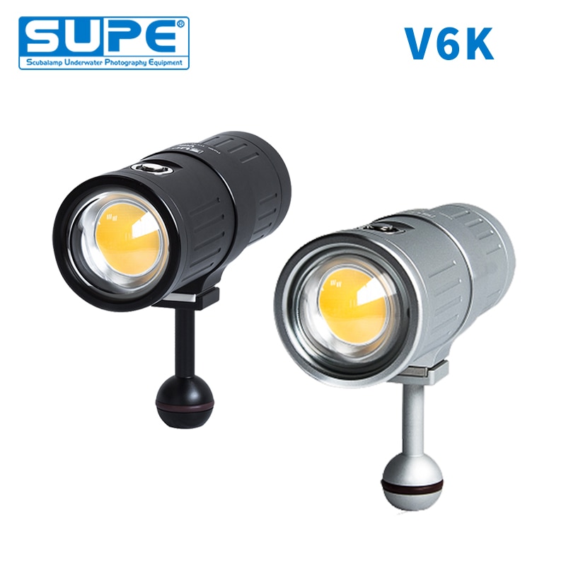 Scubalamp Supe V6k 6000 Lumen Diving Glare Video Light