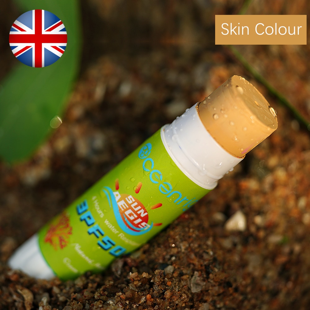 Physical Color Zinc Sunscreen Mud Stick Color Face Body  Snorkeling Summer Skin Protection Cream Surf Special Sunscreen SPF50+