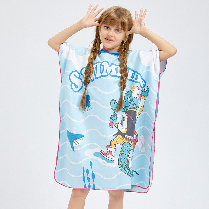 Cartoon Baby Bath Towel Microfiber Cotton Hooded Beach Towel Newborn Cape Towels Soft Poncho Kids Bathing Stuff Infant Washcloth