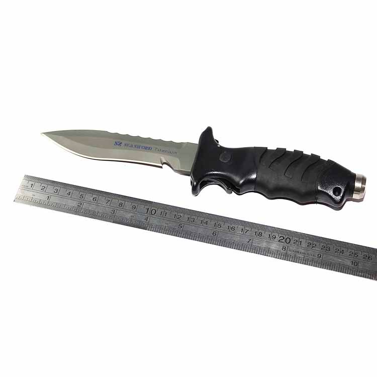 Titanium Alloy Diving Knife Leggings Knife Survival Outdoor Seawater Corrosion-resistant Fishing Cutting Rope Safety Equipment
