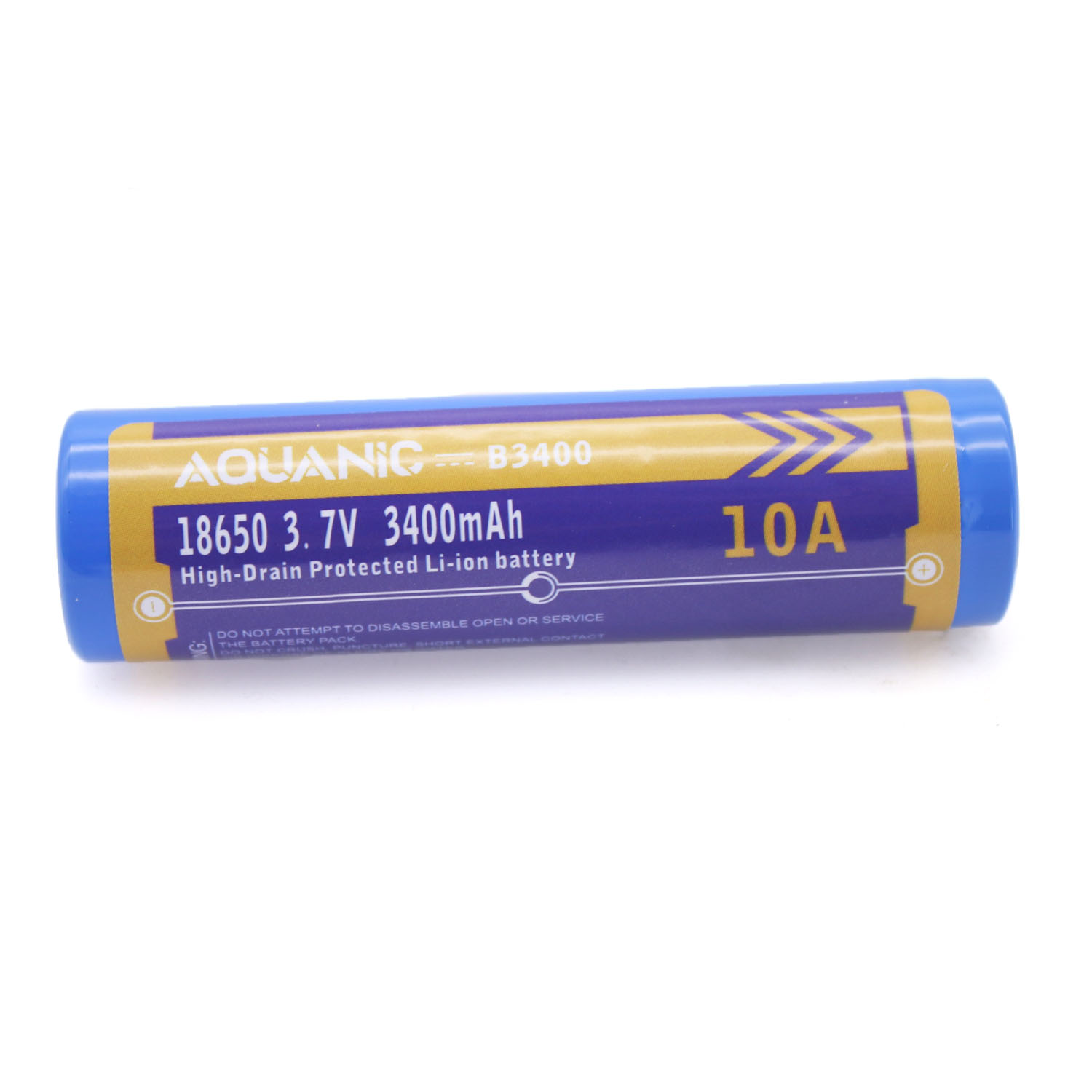 Aquanic 18650 Protected Li-ion battery that retains high voltages and 