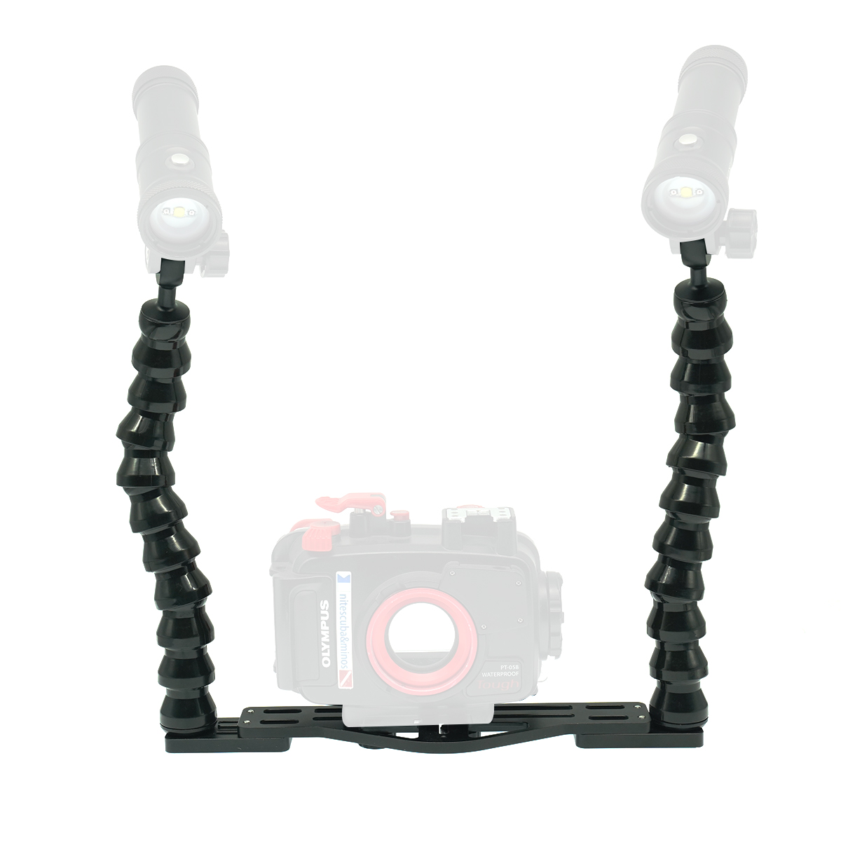 NS08 dual flexable arm tray for gopro