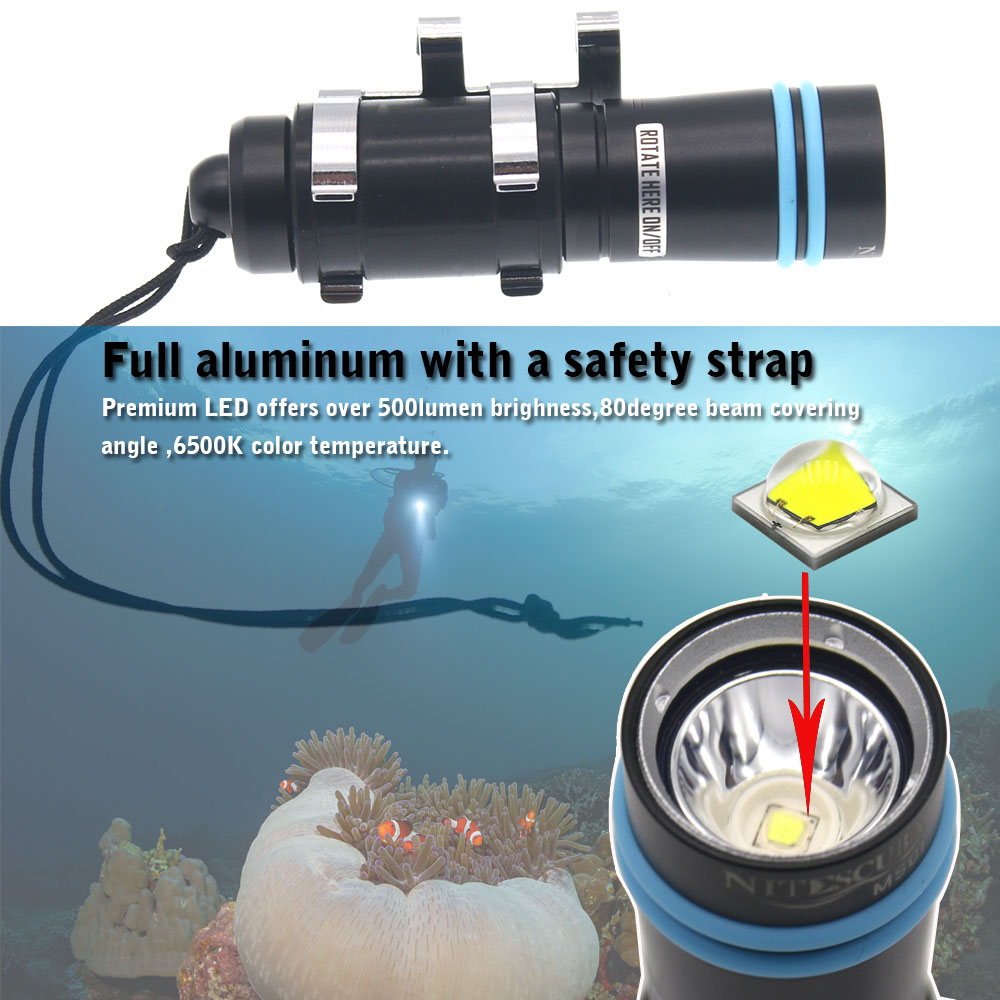 Nitescuba MS01 Mini Scuba Diving Mask Light Rotary Switch Waterproof 1