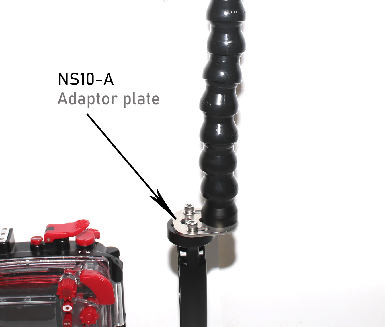 NS10-A flex arm adaptor plate for NS10 tray