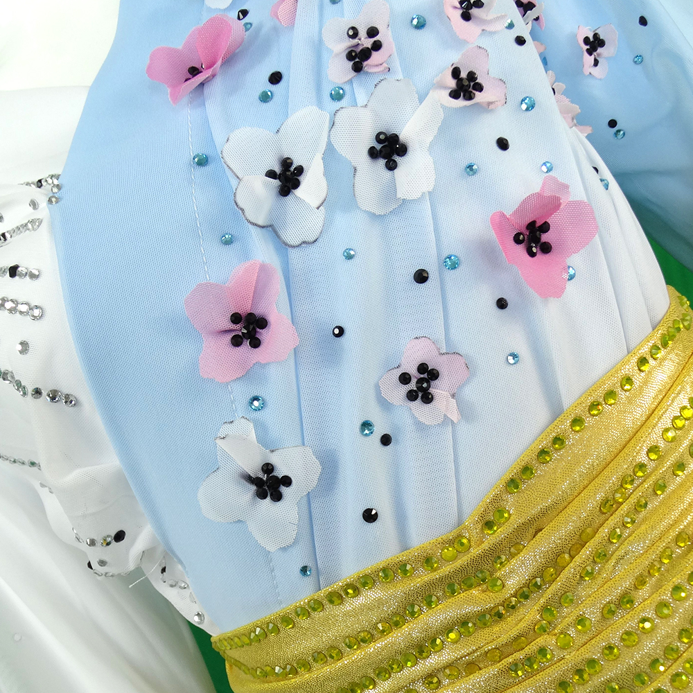 LIUHUO Ice Skating Dress Women's Girls' Japan Style High Elasticity Training Competition Skating Dance Wear Rhythmic Gymnastics Dress Kids Performance Wear Youth