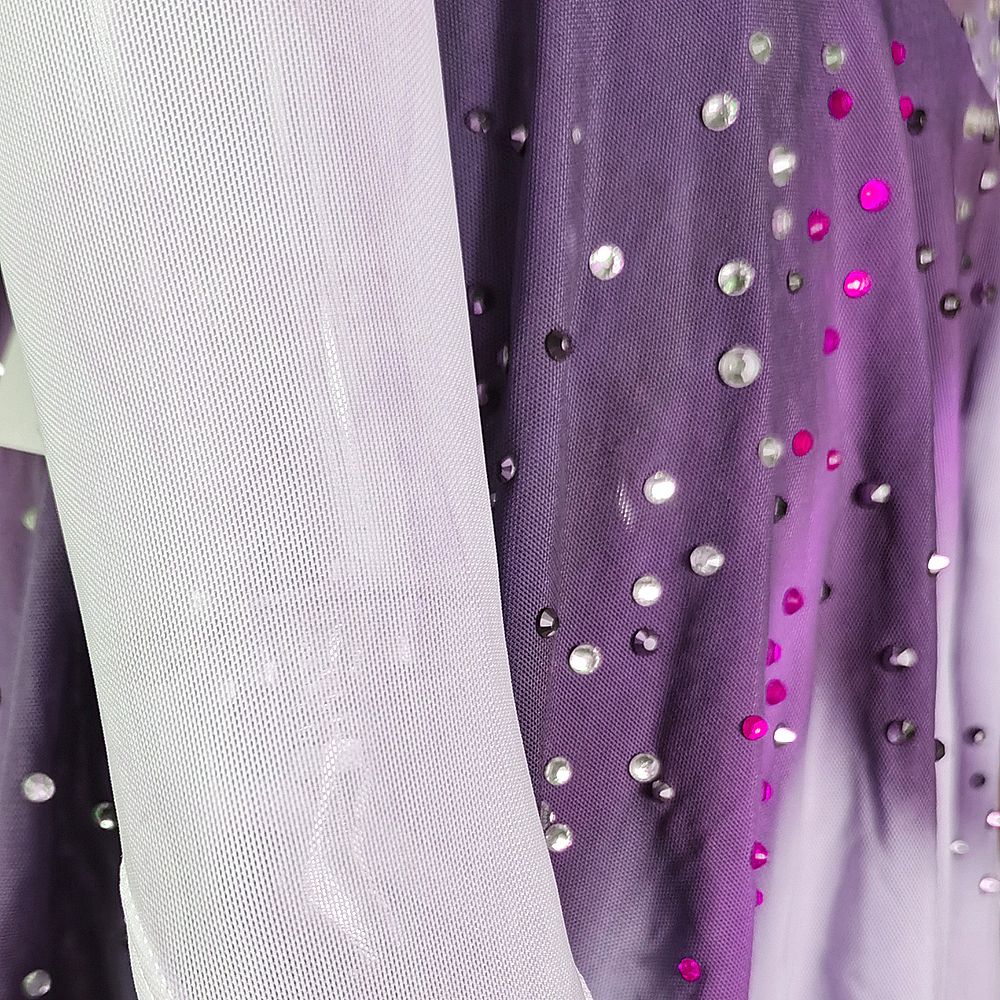 Figure Skating Dress Women's Girls' Ice Skating Dress Black Grey Yan pink Violet Open Back Spandex High Elasticity Training Competition Skating Wear Solid Colored Classic Crystal / Rhinestone / Kids