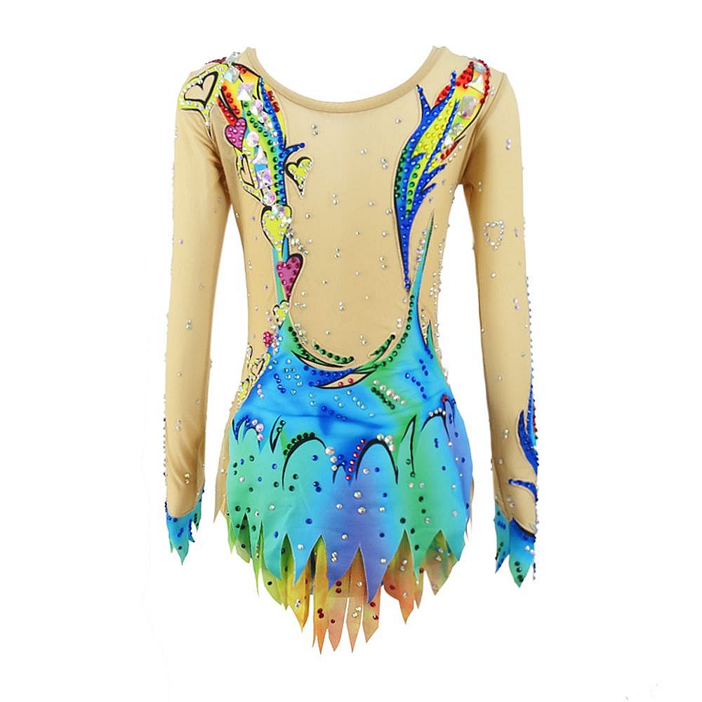 Rhythmic Gymnastics Leotards Women Girls Competition Dance Figure Skating Dress Training Gymnastics Artistic Leotard Wholesale
