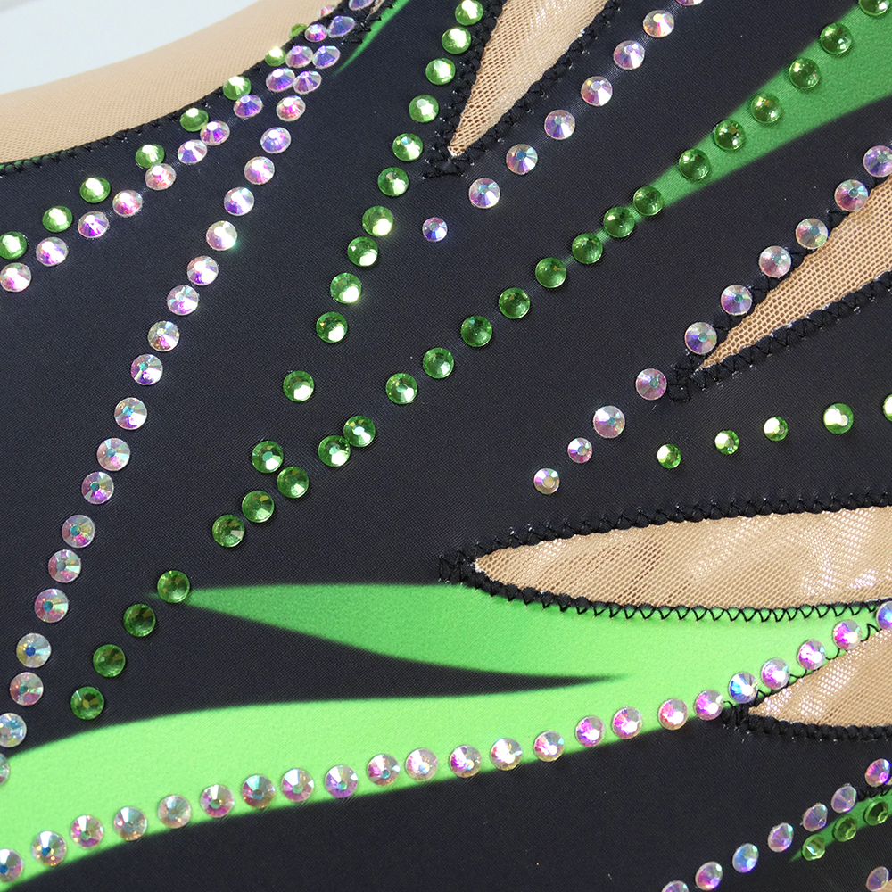 LIUHUO Synchronized Swimming Leotards Girls Competion Dance Costumes Team Wear Rhythmic Gymnastics Unitards