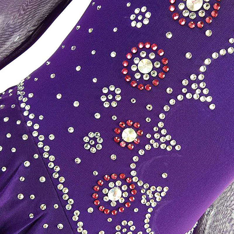 LIUHUO Ice Skating Dress Women's Girls' Stretchy Mesh High Elasticity Training Competition Skating Dance Wear Rhythmic Gymnastics Dress Kids Performance Wear Youth