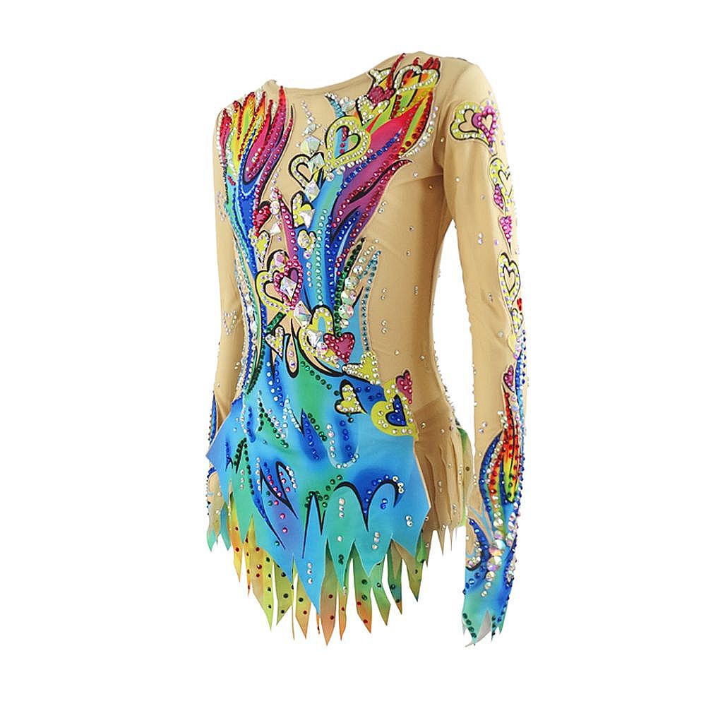 Rhythmic Gymnastics Leotards Women Girls Competition Dance Figure Skating Dress Training Gymnastics Artistic Leotard Wholesale