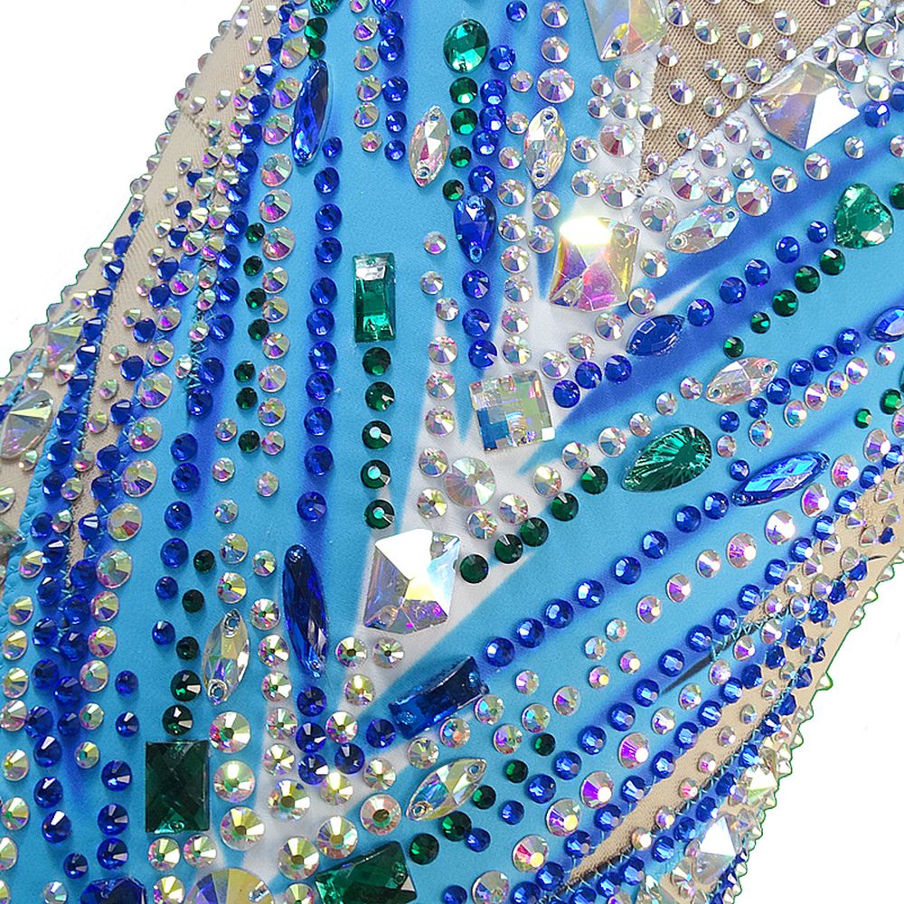 LIUHUO Hot-Sale Synchronized Swimming Suit Figure Spandex Gymnastics Leotards Performance Costume for Competition