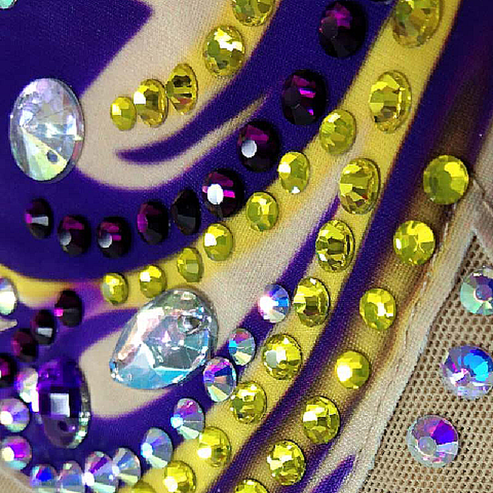 Rhythmic Gymnastics Leotards Artistic Gymnastics Leotards Women's Girls' Kids Leotard Spandex High Elasticity Breathable Handmade Sleeveless Training Competition Dance Rhythmic Gymnastics Artistic